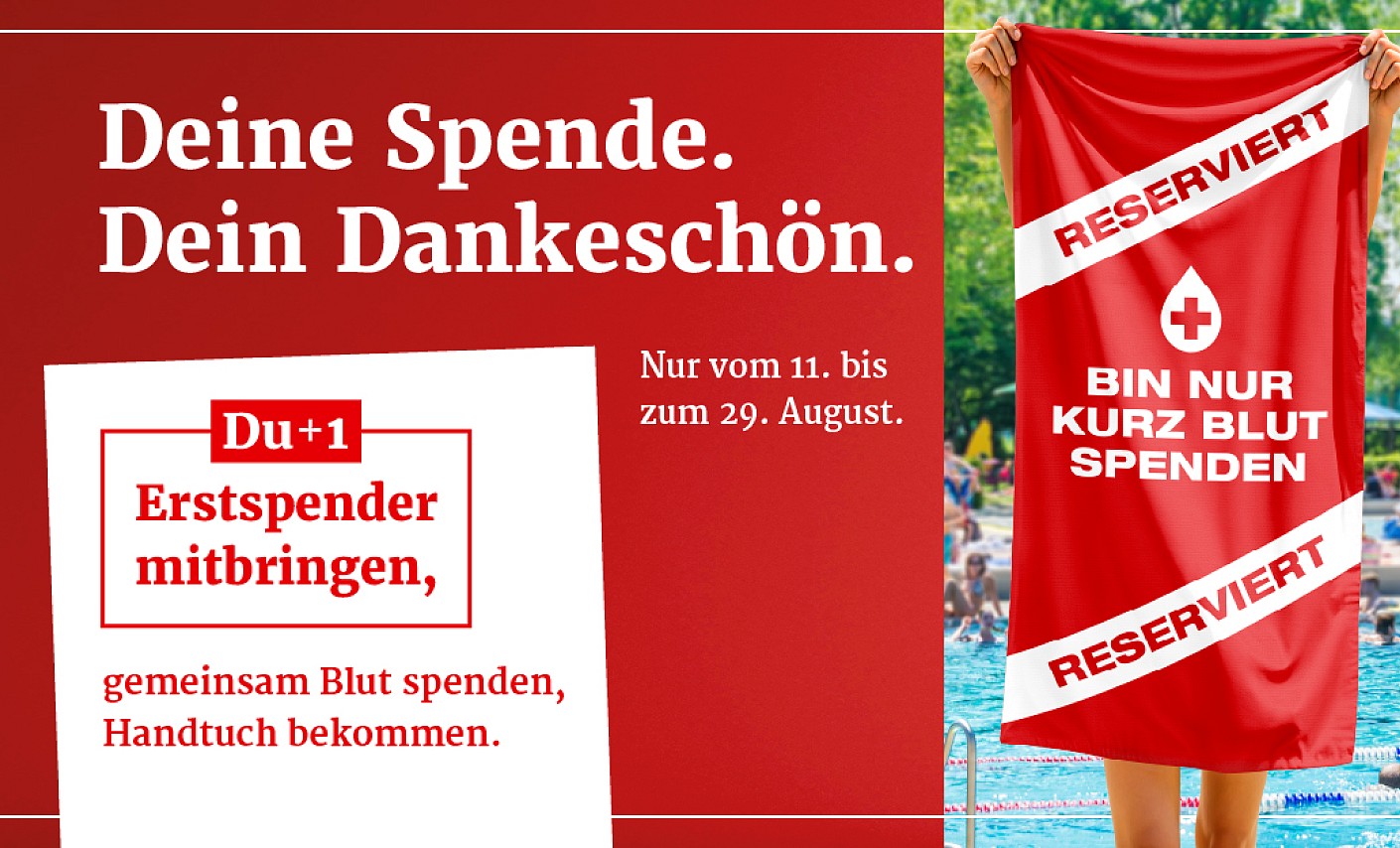 Badehandtuch im DRK-Design Badehandtuch im DRK-Design